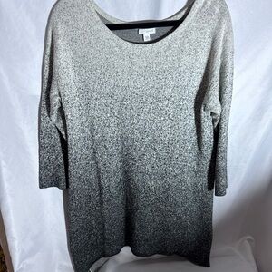 Pure Jill Cotton Blend Ombré  Sweater  Tunic Size Medium NWOT
